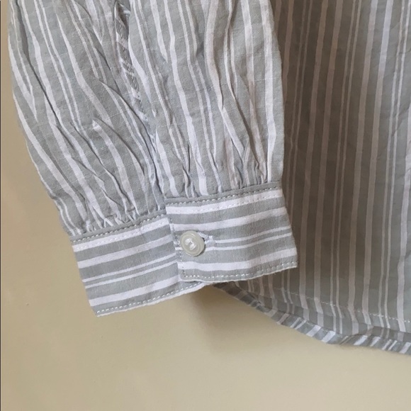 H&M striped blouse, creped cotton fabric - size 6 - Picture 3 of 6